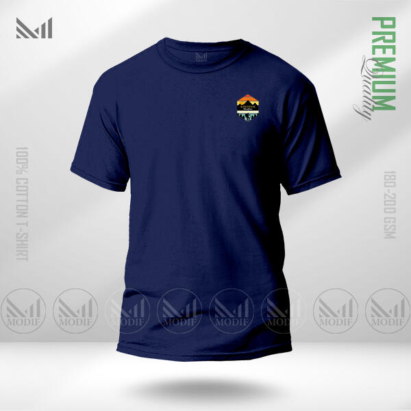 Adventure Mountain Adult Classic T-Shirt Made With Premium Cotton Unisex Round Neck Short Sleeve