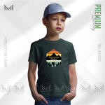 Adventure Mountain Kids Graphic T-Shirt Made With Premium Cotton Unisex Round Neck Short Sleeve