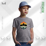 Adventure Mountain Kids Graphic T-Shirt Made With Premium Cotton Unisex Round Neck Short Sleeve