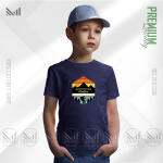 Adventure Mountain Kids Graphic T-Shirt Made With Premium Cotton Unisex Round Neck Short Sleeve