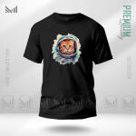 AstroCat Graphic T-Shirt Made With Premium Cotton Unisex Round Neck Short Sleeve