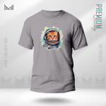 AstroCat Graphic T-Shirt Made With Premium Cotton Unisex Round Neck Short Sleeve
