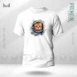AstroCat Graphic T-Shirt Made With Premium Cotton Unisex Round Neck Short Sleeve
