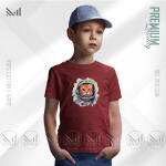 AstroCat Kids Graphic T-Shirt Made With Premium Cotton Unisex Round Neck Short Sleeve