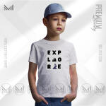 Explore Kids Graphic T-Shirt Made With Premium Cotton Unisex Round Neck Short Sleeve