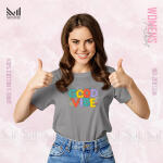 Good vibe Women Graphic T-Shirt Made With Premium Cotton Unisex Round Neck Short Sleeve