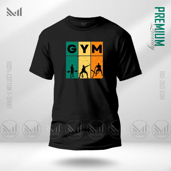 Gym Sports Graphic  T-Shirt Made With Premium Cotton Unisex Round Neck Short Sleeve