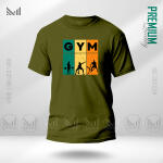 Gym Sports Graphic  T-Shirt Made With Premium Cotton Unisex Round Neck Short Sleeve
