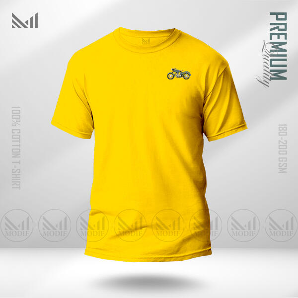 Motor Bike Classic T-Shirt Made With Premium Cotton Unisex Round Neck Short Sleeve