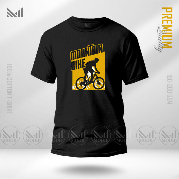 Mountain Bike Graphic T-Shirt Made With Premium Cotton Unisex Round Neck Short Sleeve