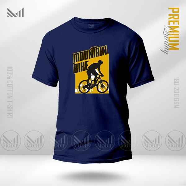 Mountain Bike Graphic T-Shirt Made With Premium Cotton Unisex Round Neck Short Sleeve