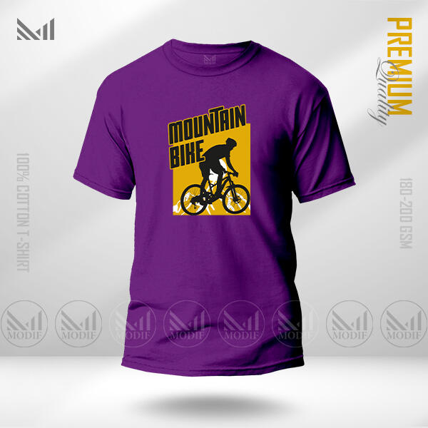 Mountain Bike Graphic T-Shirt Made With Premium Cotton Unisex Round Neck Short Sleeve