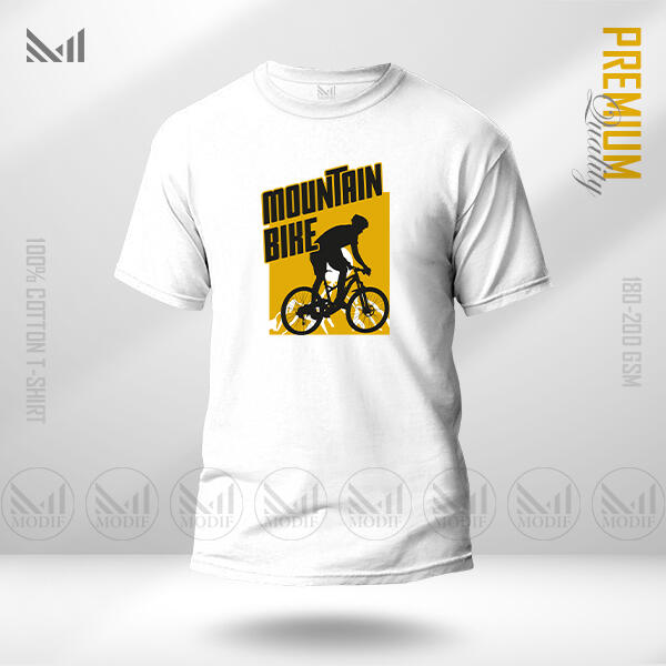 Mountain Bike Graphic T-Shirt Made With Premium Cotton Unisex Round Neck Short Sleeve