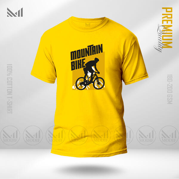 Mountain Bike Graphic T-Shirt Made With Premium Cotton Unisex Round Neck Short Sleeve