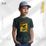 Mountain Bike Kids Graphic T-Shirt Made With Premium Cotton Unisex Round Neck Short Sleeve