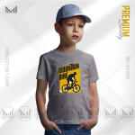 Mountain Bike Kids Graphic T-Shirt Made With Premium Cotton Unisex Round Neck Short Sleeve