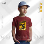 Mountain Bike Kids Graphic T-Shirt Made With Premium Cotton Unisex Round Neck Short Sleeve