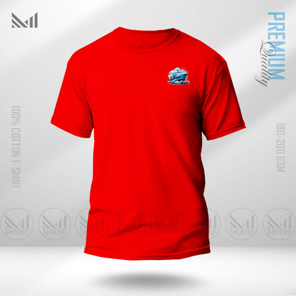 Retro Ship Adult Classic T-Shirt Made With Premium Cotton Unisex Round Neck Short Sleeve