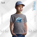 Retro Ship Kids Graphic T-Shirt Made With Premium Cotton Unisex Round Neck Short Sleeve