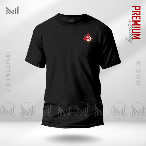 Target Adult Classic  T-Shirt Made With Premium Cotton Unisex Round Neck Short Sleeve