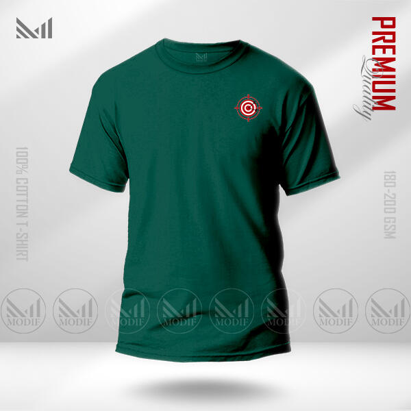 Target Adult Classic  T-Shirt Made With Premium Cotton Unisex Round Neck Short Sleeve