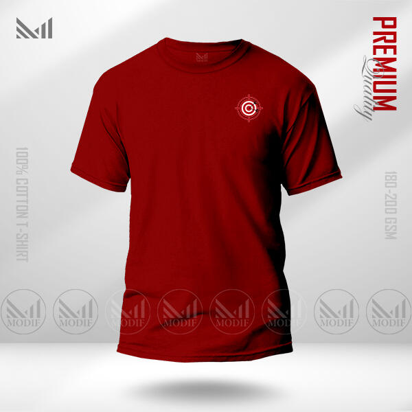 Target Adult Classic  T-Shirt Made With Premium Cotton Unisex Round Neck Short Sleeve