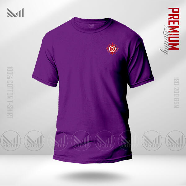 Target Adult Classic  T-Shirt Made With Premium Cotton Unisex Round Neck Short Sleeve
