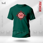 Target Adult Graphic  T-Shirt Made With Premium Cotton Unisex Round Neck Short Sleeve