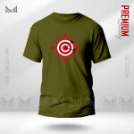 Target Adult Graphic  T-Shirt Made With Premium Cotton Unisex Round Neck Short Sleeve