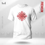 Target Adult Graphic  T-Shirt Made With Premium Cotton Unisex Round Neck Short Sleeve