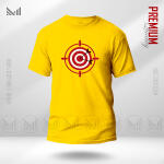 Target Adult Graphic  T-Shirt Made With Premium Cotton Unisex Round Neck Short Sleeve