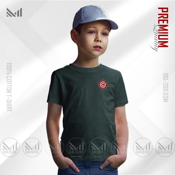 Target Kids Classic  T-Shirt Made With Premium Cotton Unisex Round Neck Short Sleeve