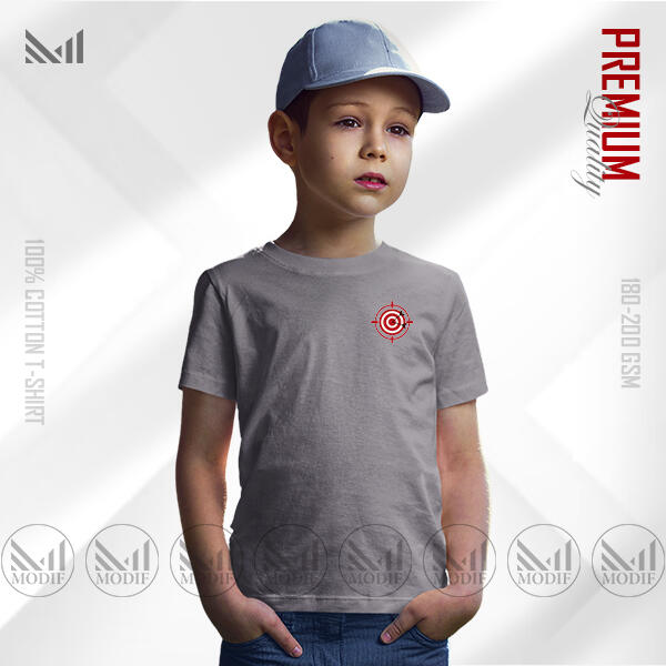 Target Kids Classic  T-Shirt Made With Premium Cotton Unisex Round Neck Short Sleeve