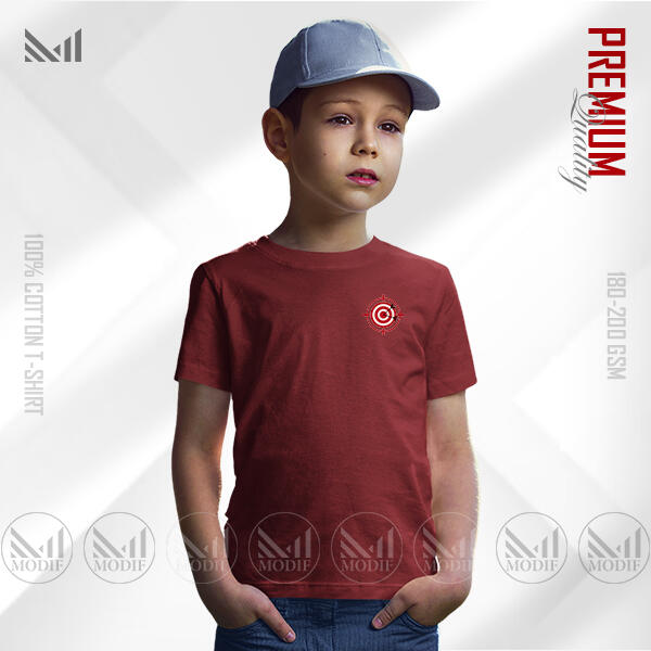 Target Kids Classic  T-Shirt Made With Premium Cotton Unisex Round Neck Short Sleeve