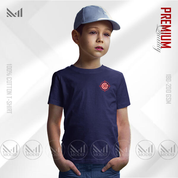 Target Kids Classic  T-Shirt Made With Premium Cotton Unisex Round Neck Short Sleeve