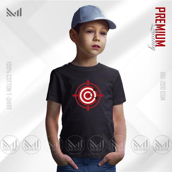 Target Kids Graphic  T-Shirt Made With Premium Cotton Unisex Round Neck Short Sleeve