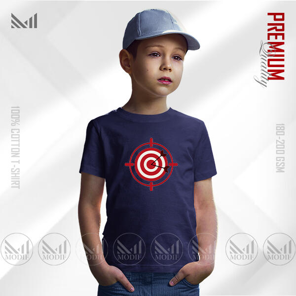 Target Kids Graphic  T-Shirt Made With Premium Cotton Unisex Round Neck Short Sleeve