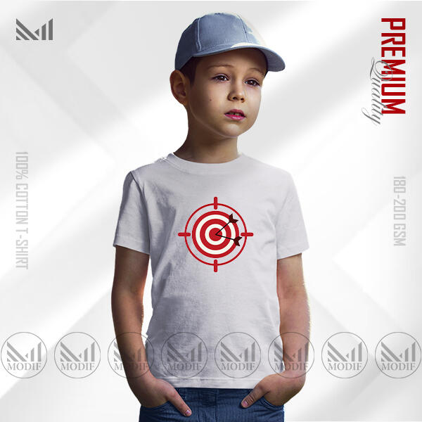 Target Kids Graphic  T-Shirt Made With Premium Cotton Unisex Round Neck Short Sleeve