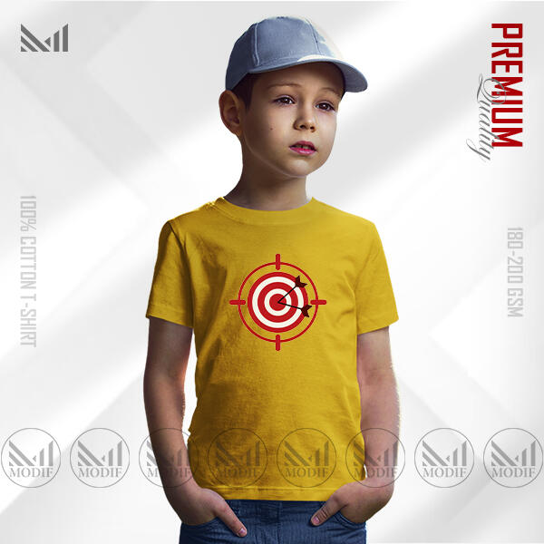 Target Kids Graphic  T-Shirt Made With Premium Cotton Unisex Round Neck Short Sleeve