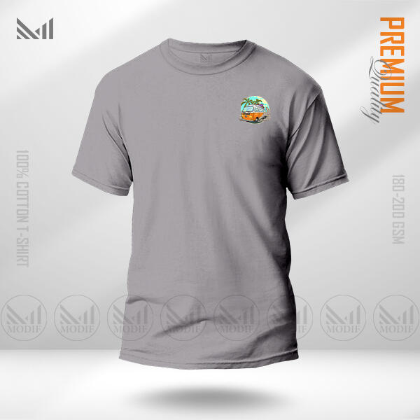 Vintage Bus Classic T-Shirt Made With Premium Cotton Unisex Round Neck Short Sleeve